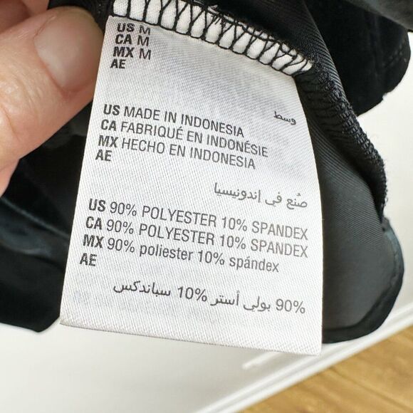 Charter Club Womens Black Velvet Button-Up Roll Sleeve Shirt Tunic Medium - Picture 10 of 13